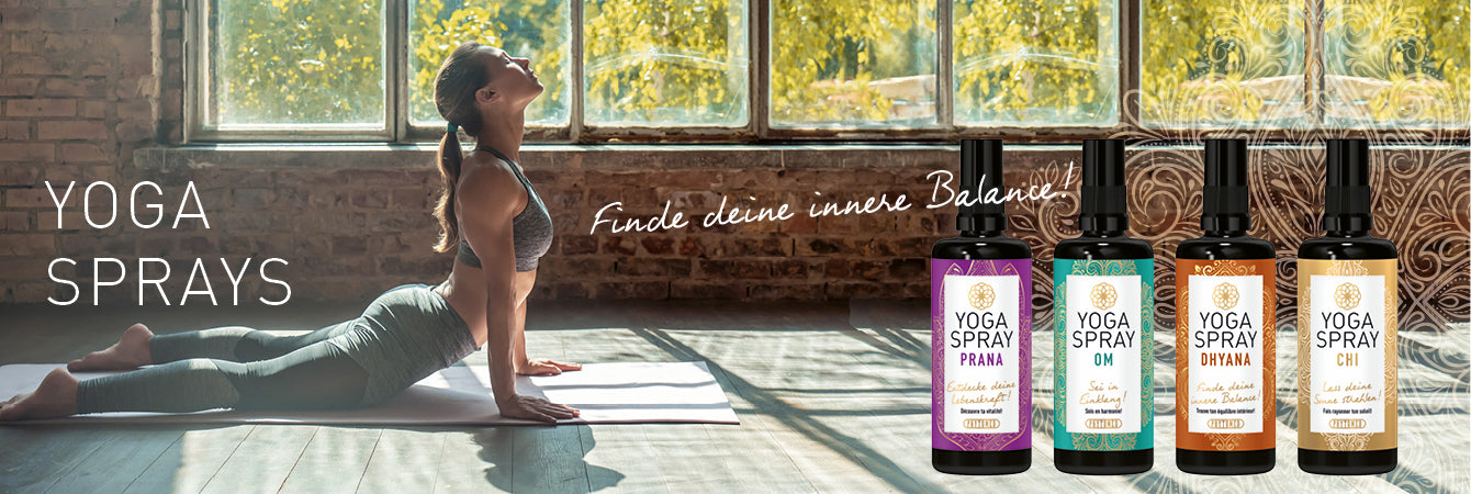 YOGA Sprays 100% reine & natürliche ätherische Öle