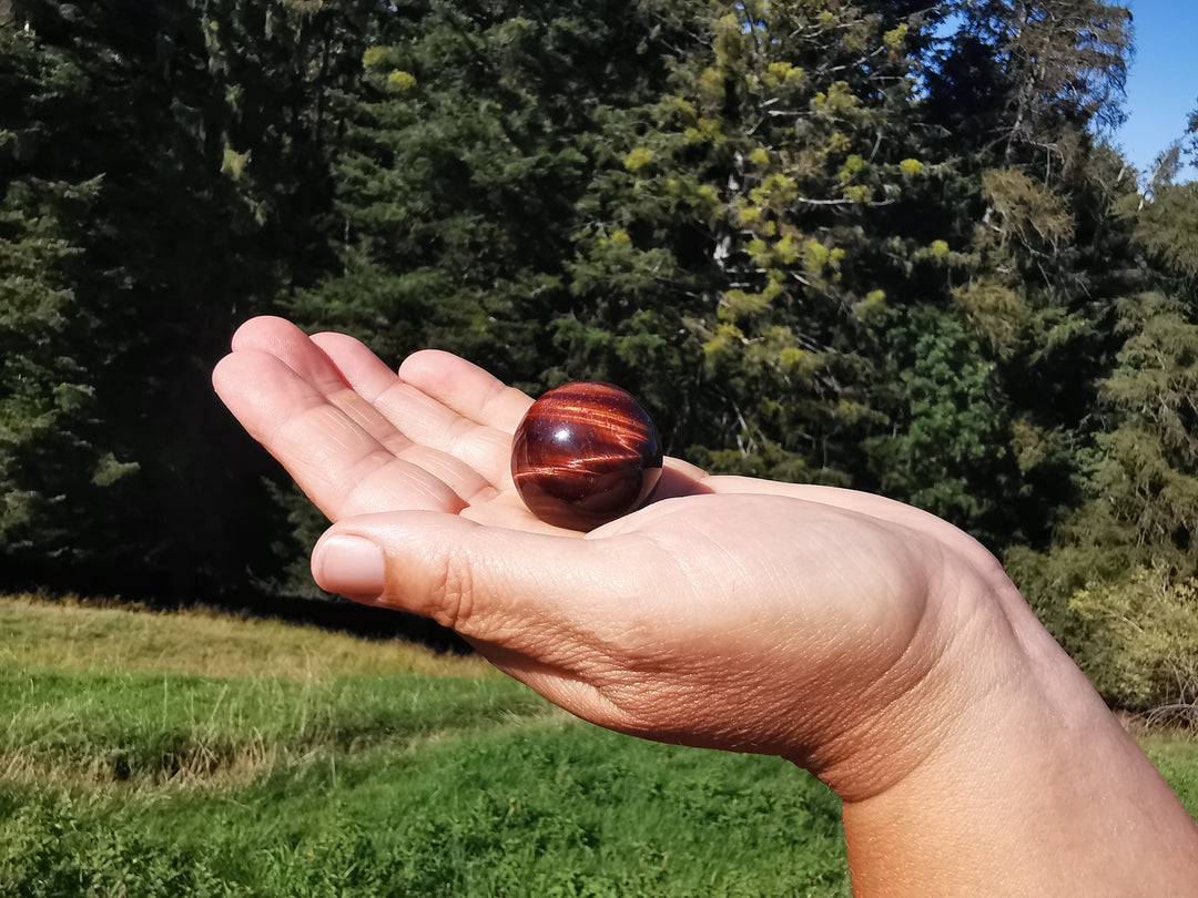 Tigerauge Rot & Gelb (Kugeln, Handschmeichler)