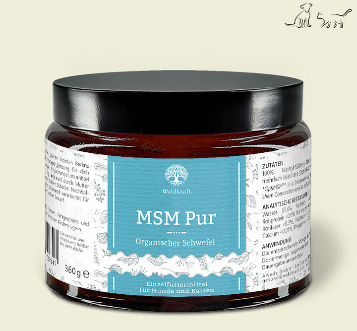 MSM Pulver - Organischer Schwefel - OptiMSM® - 360g