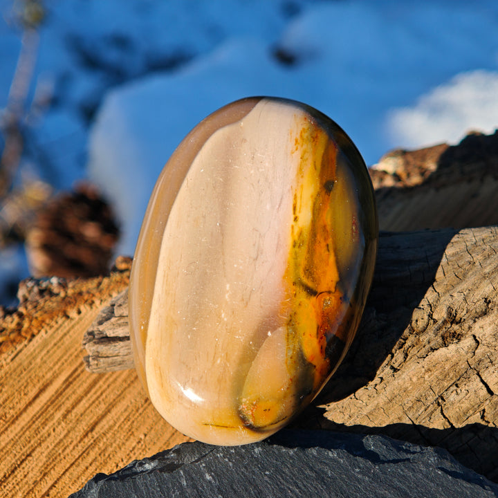 Mookait Jaspis (Lebenskraft - Lebendigkeit) Handschmeichler (2)