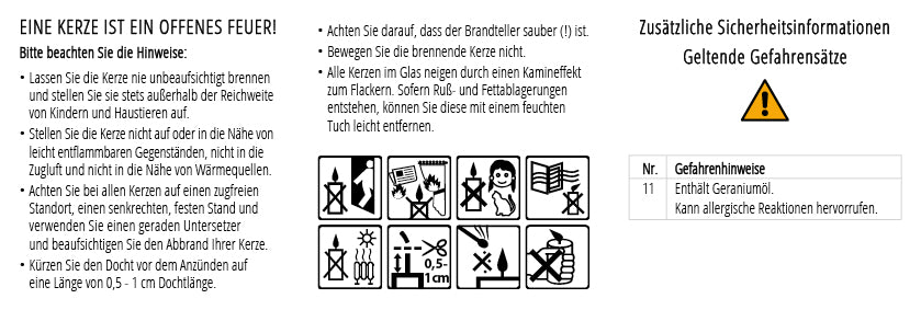 GEBURTSLICHT MIT KARTE - Allgäuer Heilkräuter Kerze