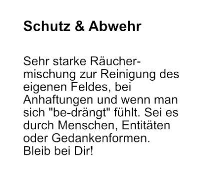 Lichtchrüter zum Räuchern - SCHUTZ & ABWEHR 25g