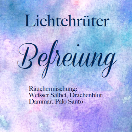 Lichtchrüter zum Räuchern - BEFREIUNG - Palo Santo - Weisser Salbei - Dammar - Drachenblut 25g