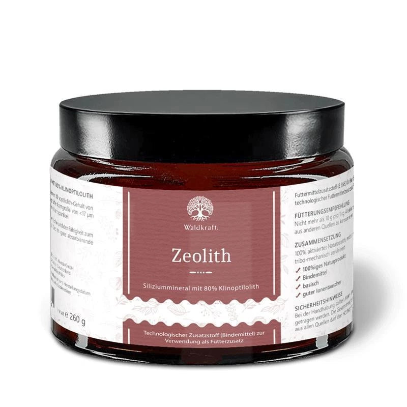 Zeolith Pulver - Naturmineral mit 80% Klinoptilolith ab 240g Hunde & Katzen - 650g Pferde