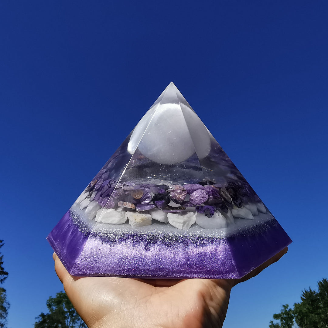 Orgone Hexagonal Pyramide STILLE 19cm