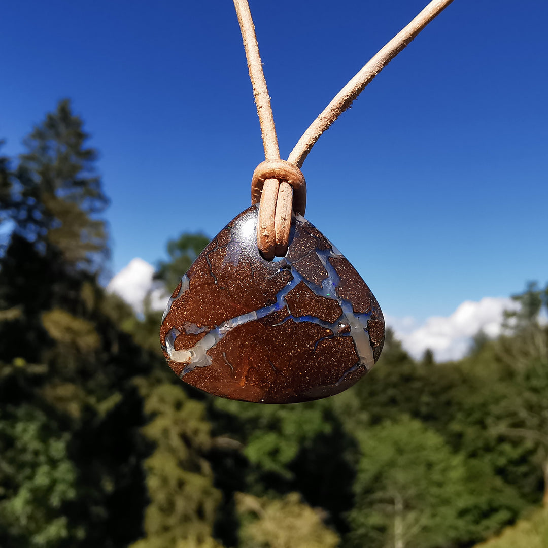 Boulderopal Anhänger gebohrt