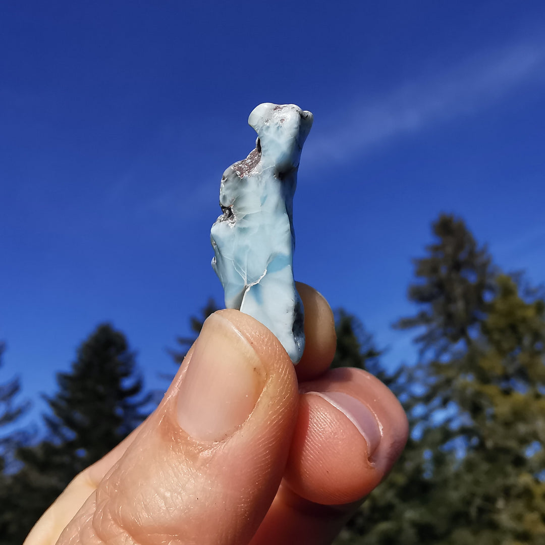 Larimar (Atlantisstein) Taschensteine Unikate zur Auswahl