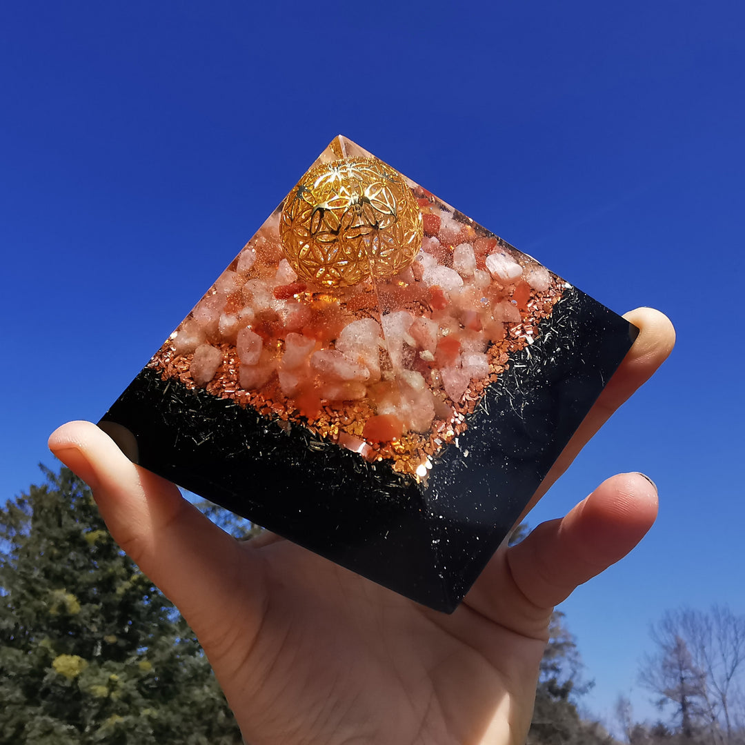 Orgone Cheops Pyramide LEBENSKRAFT 10cm