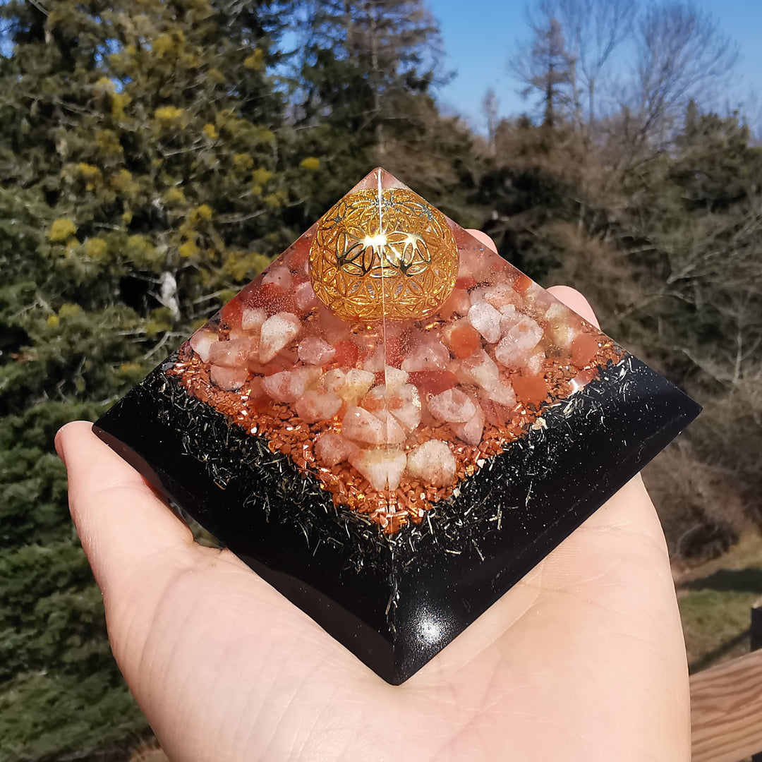 Orgone Cheops Pyramide LEBENSKRAFT 10cm