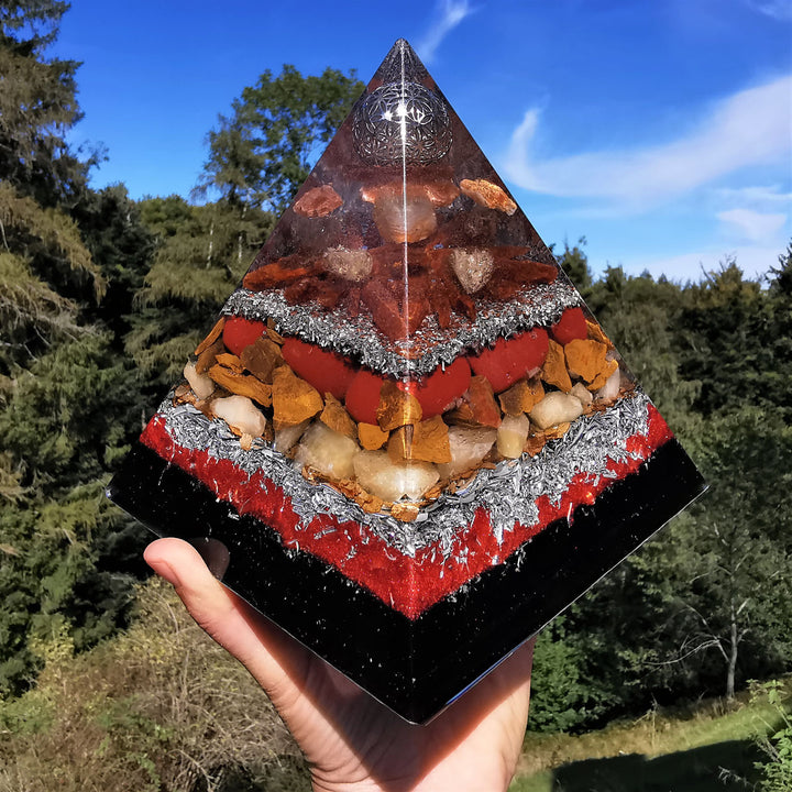 Orgone Pyramide LEBENSWILLE 15cm